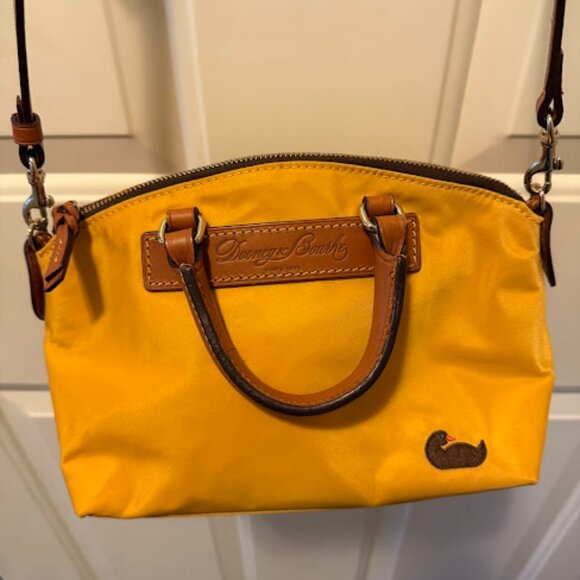 Dooney & Bourke Handbags - Dooney & Bourke Florentine Leather & Nylon satchel/crossbody bag